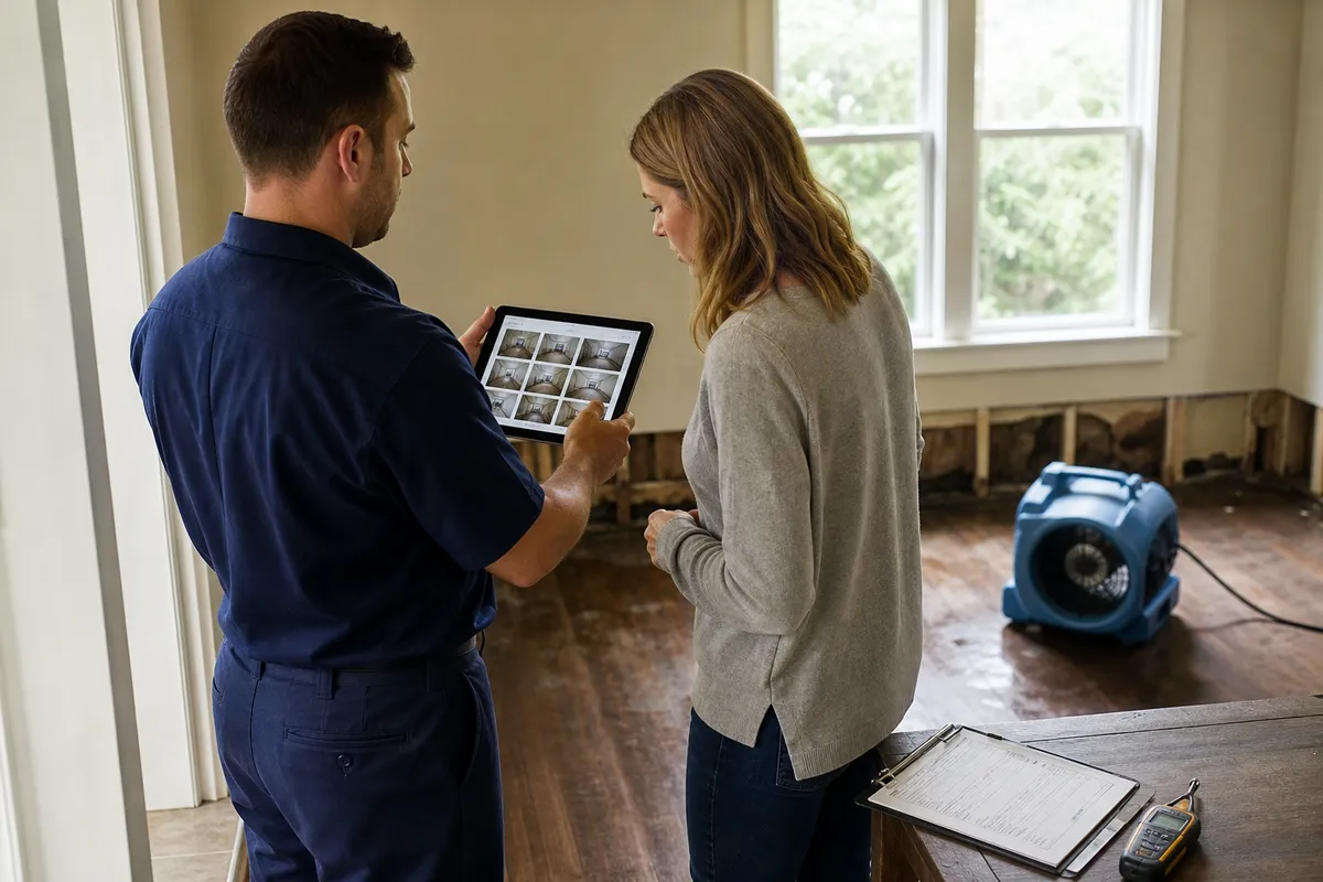 Insurance claim documentation for Mission Viejo property restoration
